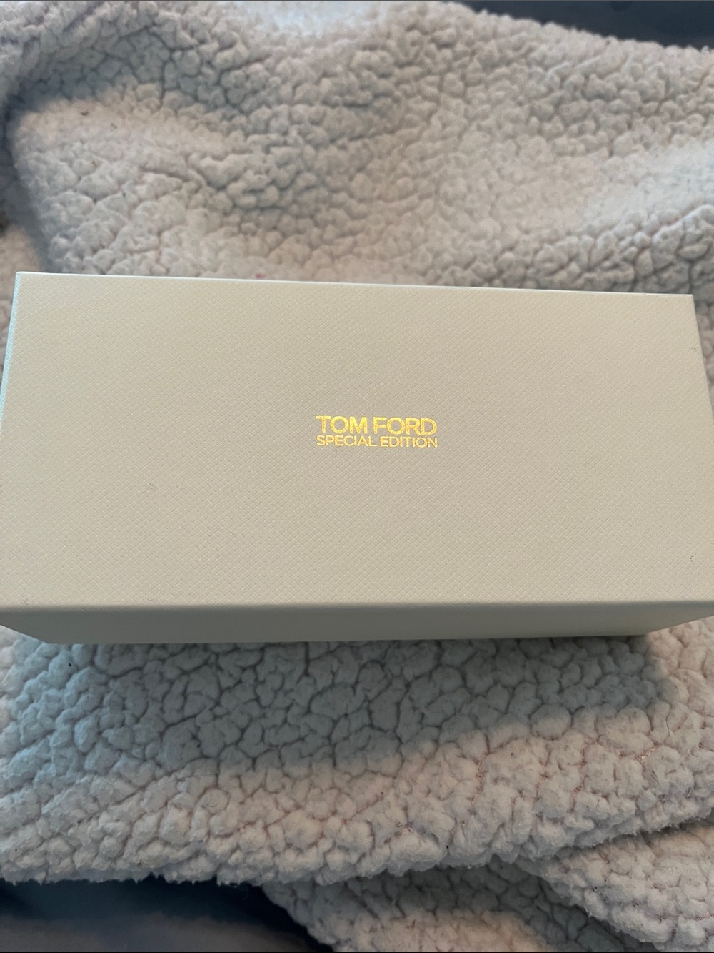 Tom Ford Cream Box with Gold Logo sunglasses